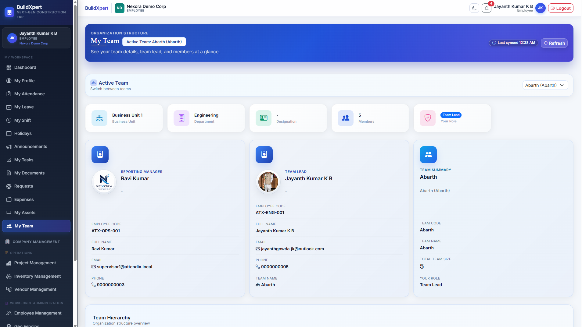 Peer Directory & Team Synergy Hub