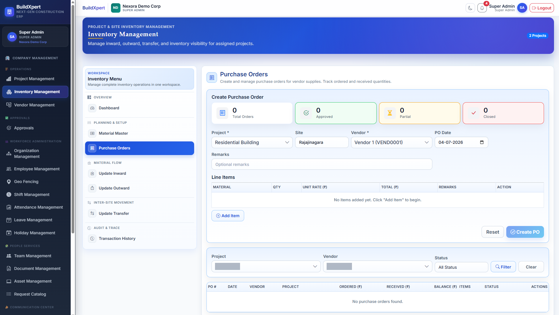 Automated Purchase Order (PO) Lifecycle Management